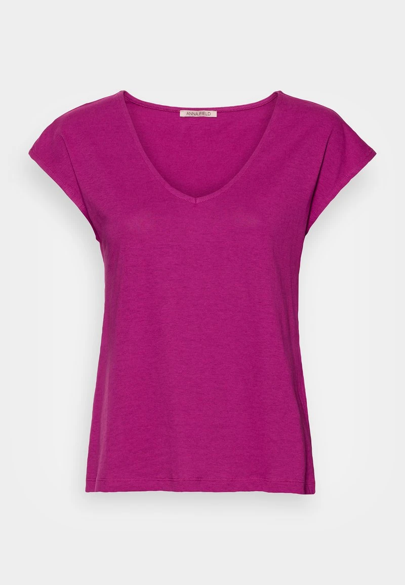 Anna Field Camiseta Básica - Purple, Mujer 6 Anna Field Camiseta Básica - Purple, Mujer - Imagen 4