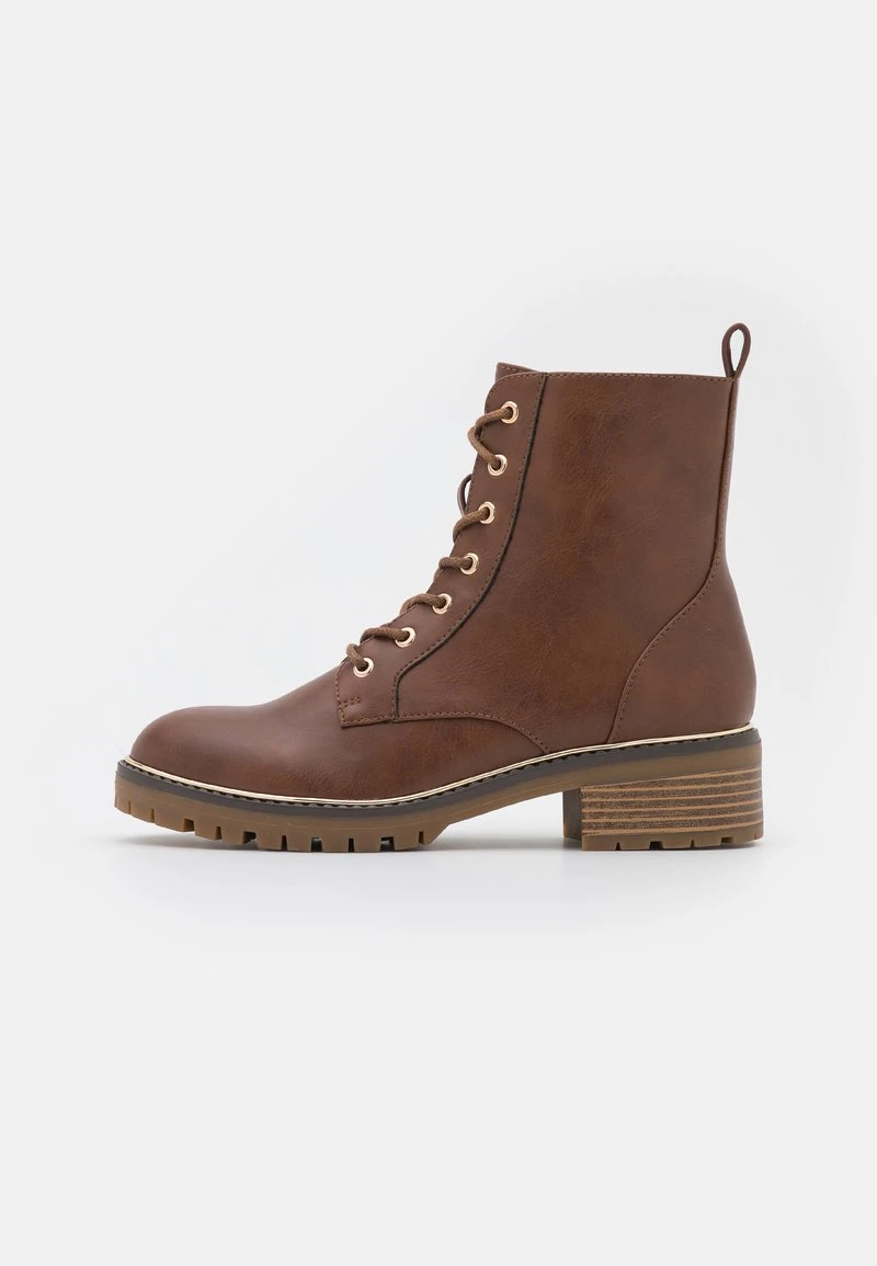 Anna Field Botines Con Cordones - Cognac, Mujer 4 Anna Field Botines Con Cordones - Cognac, Mujer - Imagen 2