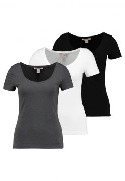Anna Field 3 PACK - Camiseta Básica - White/black/dark Grey, Mujer -Anna Field Moda bb08976caaf640e78f849b1b6087903f
