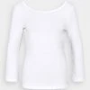 Anna Field Camiseta De Manga Larga - White, Mujer -Anna Field Moda bc7a18ea53eb401ba4695368da6201b0