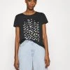 Anna Field Camiseta Estampada - Black, Mujer -Anna Field Moda be0f162422cd4e4b80ad6470cd83e34e