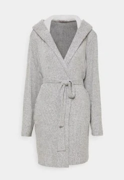Anna Field RIBBED BATHROBE - Albornoz - Grey, Mujer -Anna Field Moda be4bbcc739854672a58054a053e582d2