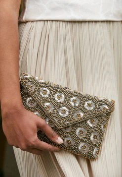 Anna Field Clutch - Silver-coloured, Mujer -Anna Field Moda bf8f89abc6df4e08bf84d6361552ac69