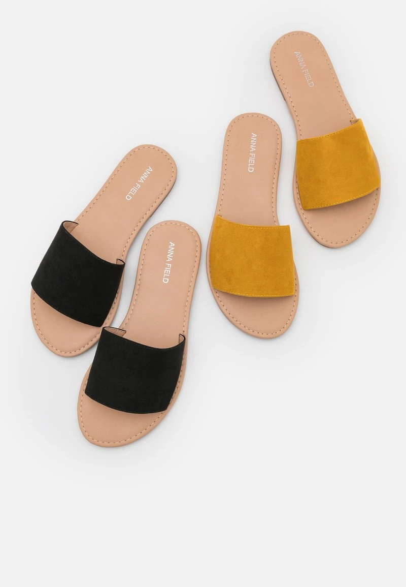 Anna Field 2 PACK - Sandalias Planas - Black/yellow, Mujer 8 Anna Field 2 PACK - Sandalias Planas - Black/yellow, Mujer - Imagen 6