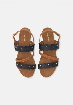 Anna Field Sandalias - Dark Blue/cognac, Mujer -Anna Field Moda c1cfae73daf9400daa7bdba269fe368d