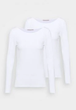 Anna Field 2 PACK - Camiseta De Manga Larga - White, Mujer