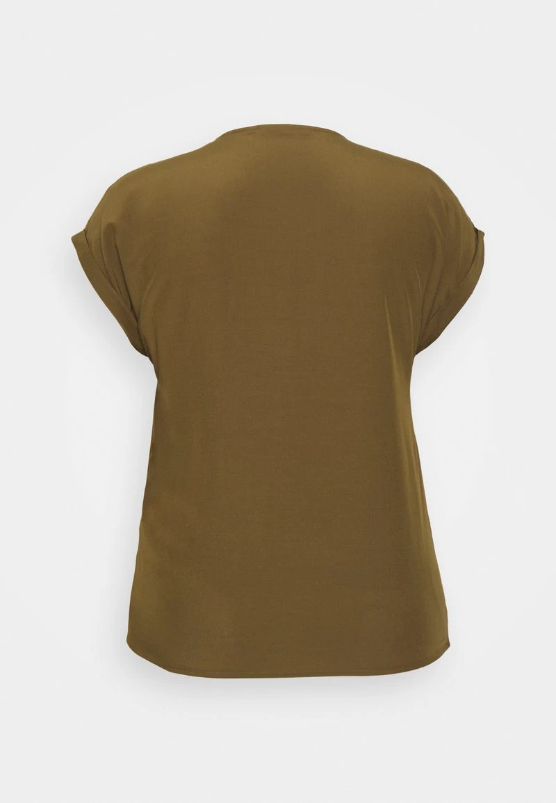 Anna Field Camiseta Básica - Khaki, Mujer 4 Anna Field Camiseta Básica - Khaki, Mujer - Imagen 2