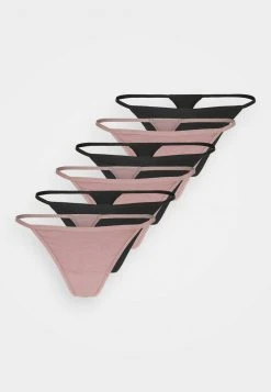 Anna Field 7PP GEORGIA THONG PACK - Tanga - Black/pink, Mujer -Anna Field Moda c57d52a576e04ead82958ef5b7e6aadf