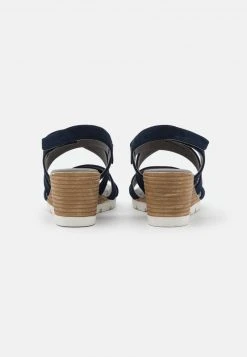 Anna Field LEATHER - Sandalias De Cuña - Blue, Mujer -Anna Field Moda c75cf1dae66d4ef6b2a8b14f5cc929cb