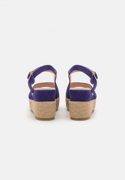 Anna Field LEATHER - Sandalias De Cuña - Dark Blue, Mujer -Anna Field Moda c7a68c7b9f29432f99929192dcb66e85