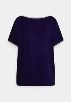 Anna Field Camiseta Básica - Dark Blue, Mujer -Anna Field Moda cc450f6b4c7d4a568c39e0083590f6da