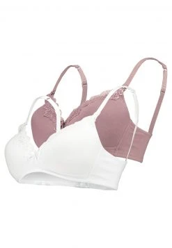 Anna Field POPPY 2PP NURSING BRA - Sujetador Sin Tirantes/multiescote - Mauve/white, Mujer -Anna Field Moda cd28ab39c5c24fd7aca8a866bd10985f