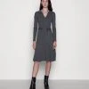 Anna Field POLO MIDI DRESS - Vestido De Punto - Mottled Dark Grey, Mujer -Anna Field Moda cd62271e2906418cbe65b2f9ab118f4d