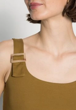 Anna Field HORN BUCKLE TOP CLEAN FINISH - Top - Khaki, Mujer -Anna Field Moda d00dfad77d574d38aa8efb41e2fa472d