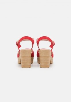 Anna Field LEATHER - Sandalias De Tacón - Red, Mujer -Anna Field Moda d09397f53ea04406acb252e306687d26