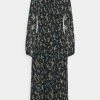 Anna Field VOLANT MAXI DRESS PRINTED - Vestido Informal - Black/blue, Mujer
