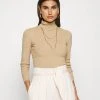 Anna Field TURTLE NECK - Jersey De Punto - Sand, Mujer