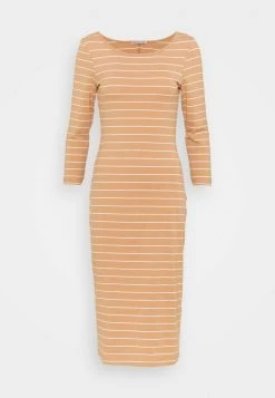 Anna Field Vestido Ligero - Camel/white, Mujer