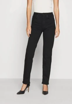 Anna Field STRAIGHT LEG - Vaqueros Rectos - Black Denim, Mujer