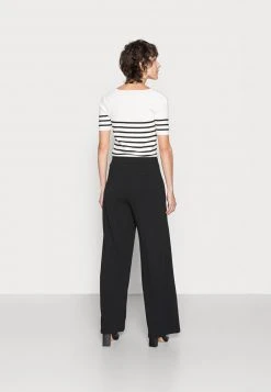 Anna Field WIDE LEG PANTS WITH DETAIL - Pantalones - Black, Mujer -Anna Field Moda d50aead004094a0983f2d6ee287159f2