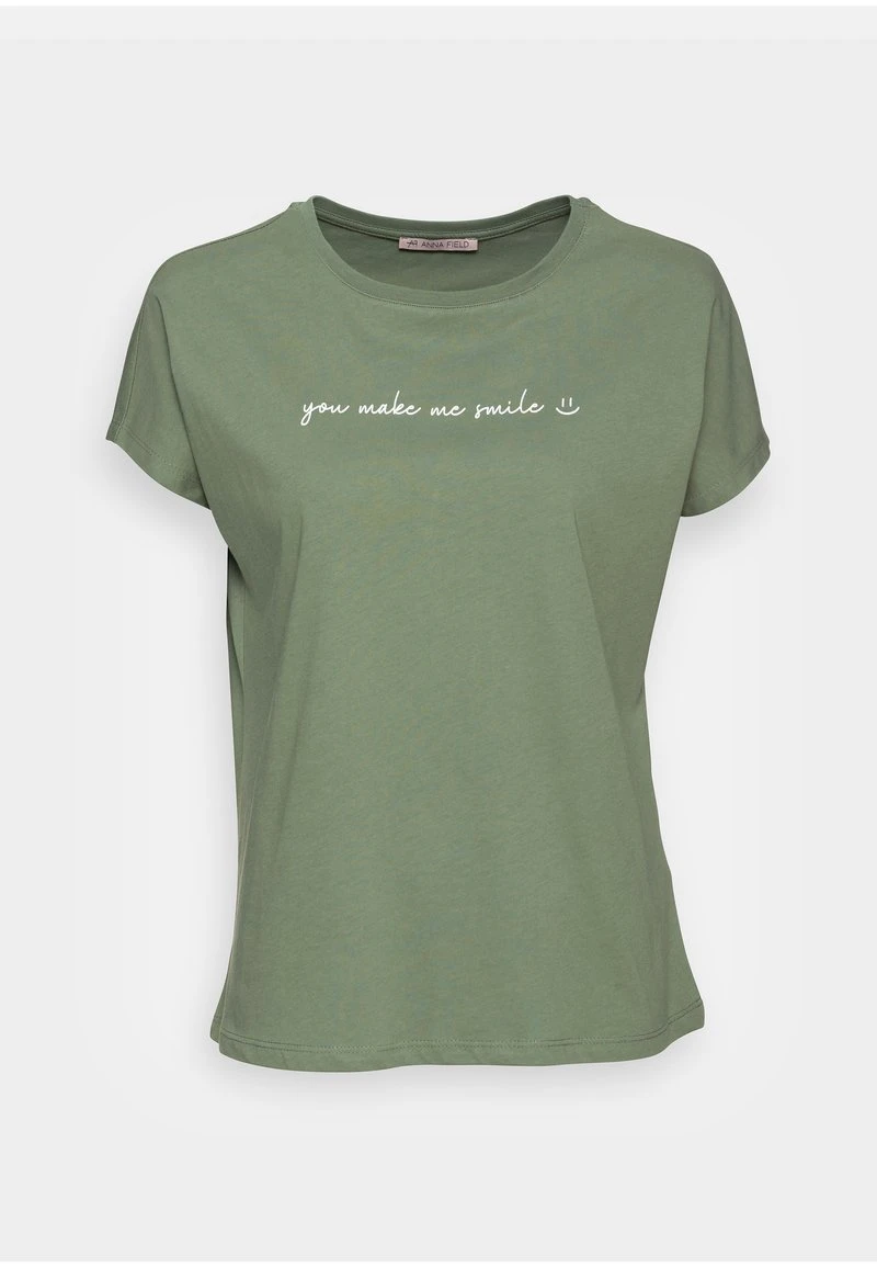 Anna Field FRANCESCA - Camiseta Estampada - Green, Mujer 6 Anna Field FRANCESCA - Camiseta Estampada - Green, Mujer - Imagen 4