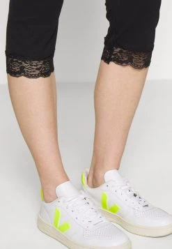 Anna Field Capri Leggings With Lace - Leggings - Black, Mujer -Anna Field Moda d79bbb663ce740c3841cb5052cdc2cfa