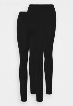 Anna Field 2PP JERSEY LEGGING - Leggings - Black, Mujer -Anna Field Moda da17e192da1f42119f02293d4368344e