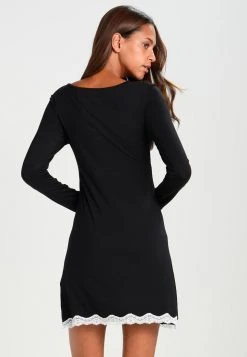 Anna Field HEIDI LONG SLEEVES VISCOSE NIGHTDRESS - Camisón - Black, Mujer -Anna Field Moda dbbb3ef60df3468092f7b21fde501e66
