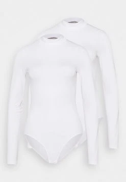 Anna Field LAURA 2PP HIGH NECK BODIES - Body - White, Mujer -Anna Field Moda dbd0948dc2164ef2ade05ae12a52897e