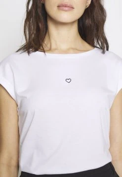 Anna Field Camiseta Básica - White, Mujer -Anna Field Moda df22c2478307483995150b5f3380699d