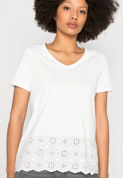 Anna Field Camiseta Básica - Off White, Mujer -Anna Field Moda e15d340b12534abaa54fd26a9cd9db7f