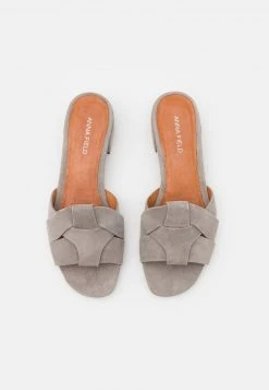 Anna Field LEATHER - Sandalias Planas - Grey, Mujer -Anna Field Moda e2632b9a4ce94ca184f2eff7c1148812
