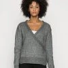 Anna Field LOOSE FIT WRAP - Jersey De Punto - Mottled Dark Grey, Mujer