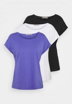Anna Field 3 PACK - Camiseta Básica - Black/white/blue, Mujer -Anna Field Moda e5268518d1c74cf3a8052b5fb2d4e86c