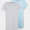 Anna Field 2 PACK - Camisón - Dark Grey/dark Blue, Mujer -Anna Field Moda e68fe69fac644b89942eb52a7bc812f1