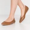 Anna Field LEATHER - Bailarinas - Cognac, Mujer