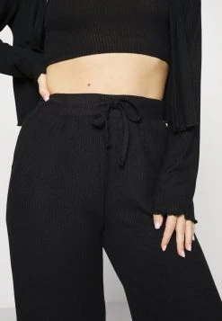 Anna Field 3 PIECE COSY RIB SET - Pijama - Black, Mujer -Anna Field Moda e9380684a29f4a779b9c18d42086aaba