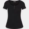 Anna Field Camiseta Básica - Black, Mujer -Anna Field Moda e94978e73b45410a860a1c9f012846d1
