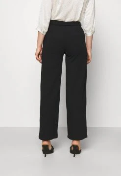 Anna Field Belted Wide Leg Trousers - Pantalones - Black, Mujer -Anna Field Moda ea3749ade1cc4a96b516d27326304e14