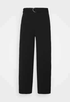 Anna Field BELTED FLARED LEG PANTS - Pantalones - Black, Mujer -Anna Field Moda ec45fe968c954d379280fe6888427538