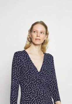 Anna Field Quarter Sleeves Wrap Mini Dress - Vestido Ligero - Dark Blue/white, Mujer -Anna Field Moda ed09e271d29145038a1ae8ab14c38657