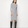 Anna Field Vestido De Punto - Mottled Grey, Mujer
