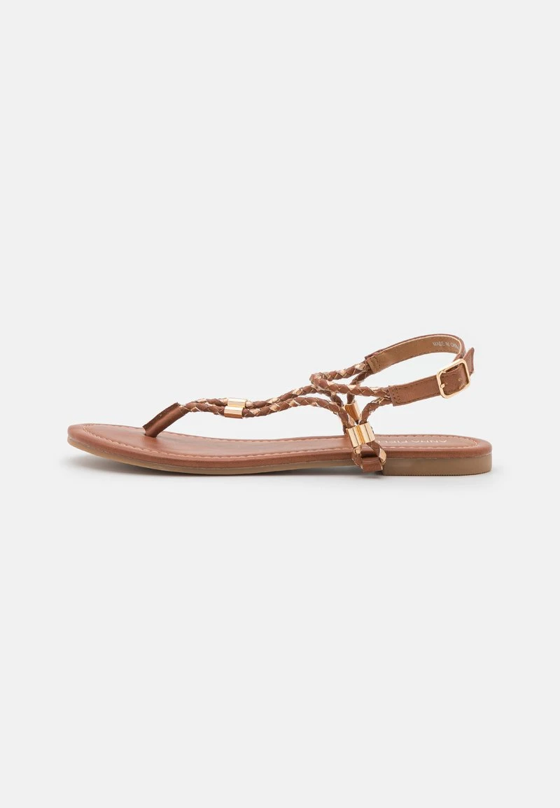 Anna Field Sandalias De Dedo - Cognac/gold, Mujer 4 Anna Field Sandalias De Dedo - Cognac/gold, Mujer - Imagen 2