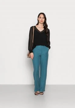 Anna Field V Neck Blouse - Blusa - Black, Mujer -Anna Field Moda ee79f51bd0224ff2a0c0326f6e8ad274