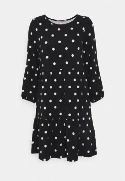 Anna Field Vestido Ligero - Black/white, Mujer