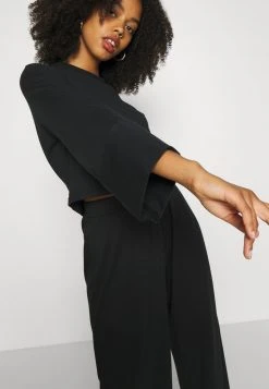 Anna Field WIDE FIT JOGGERS - Pantalones Deportivos - Black, Mujer -Anna Field Moda ef625f2a2296491480736160f2f2f2c8