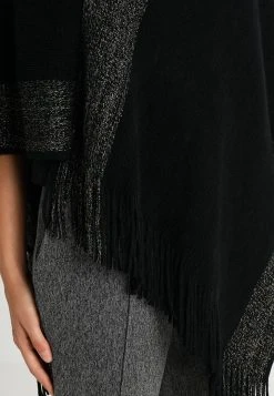 Anna Field Poncho - Black/gold, Mujer -Anna Field Moda f204ae31ea5547ff9cfd84b4ac44d387
