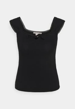 Anna Field Top - Black, Mujer