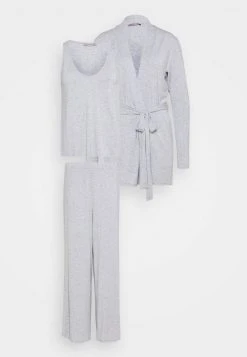 Anna Field 3 PIECE JERSEY LOUNGE SET - Pijama - Mottled Light Grey, Mujer -Anna Field Moda f2dd0cd2d06b4d34bbaf81015ee5a71c