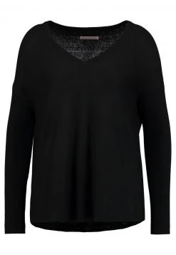 Anna Field RELAXED V-NECK - Jersey De Punto - Black, Mujer -Anna Field Moda f3a025bdf76642ddb65bdc7c44c3719d